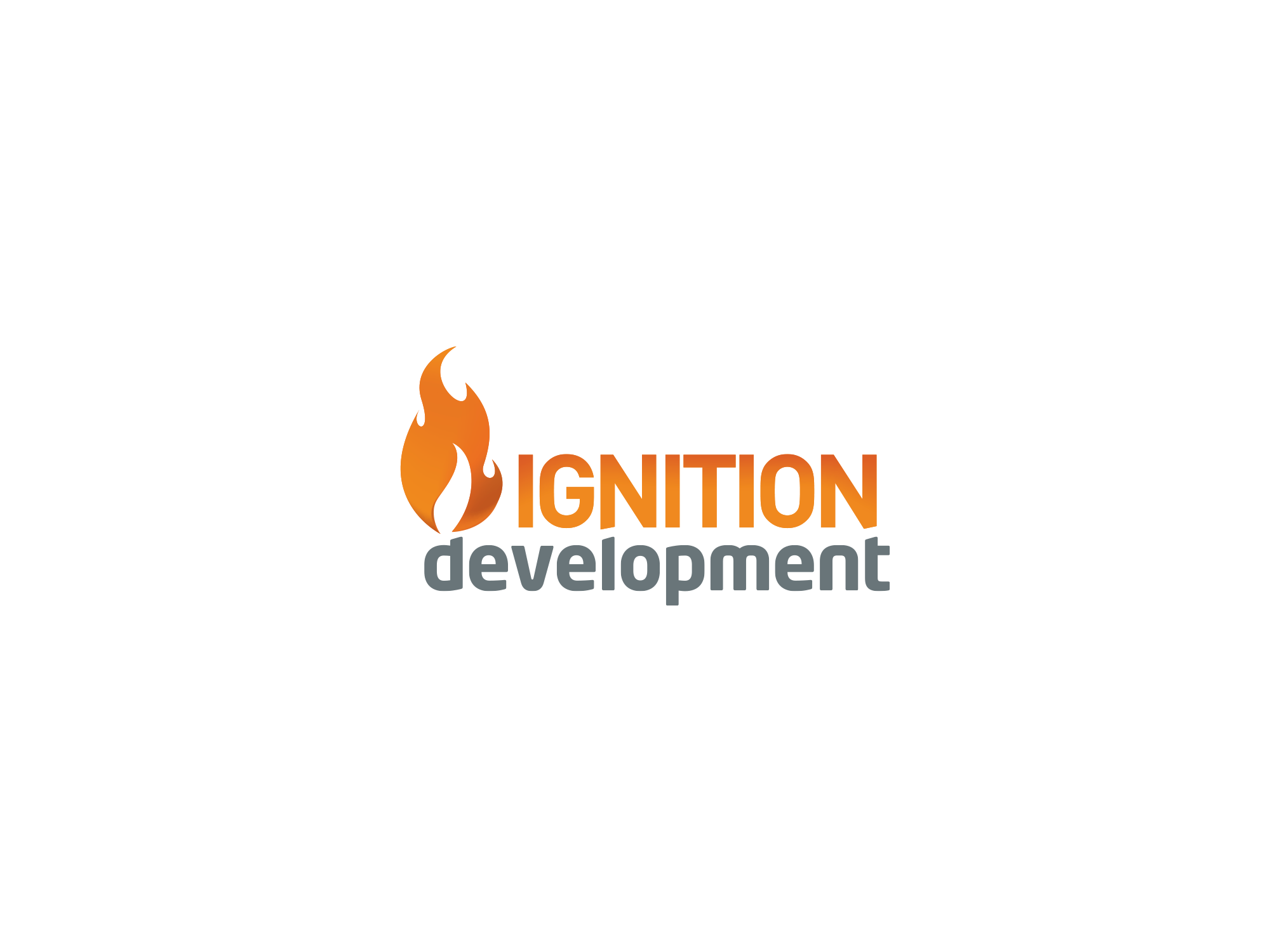 Logo on fire design for NZ Tech company. Ignition Development