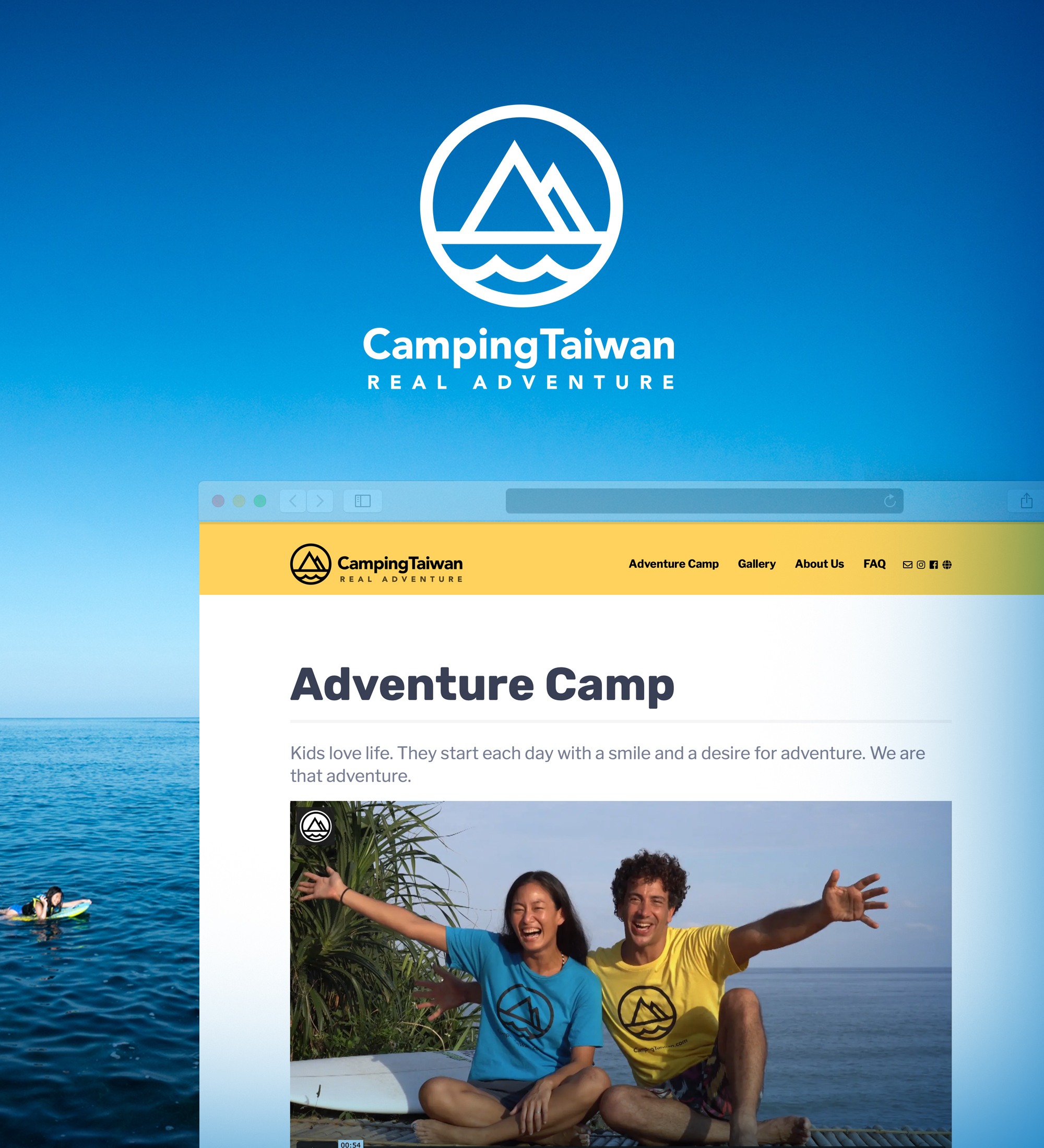 CampingTaiwan bespoke multilanguage website design